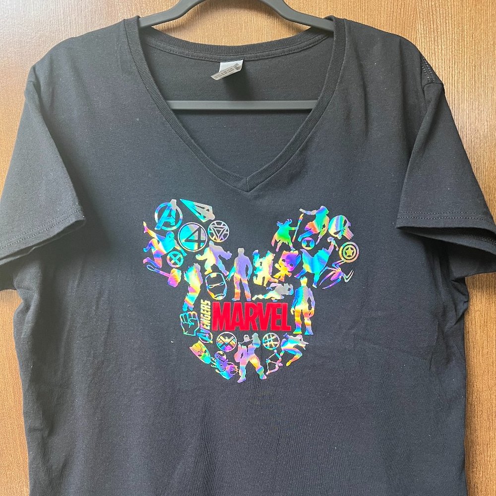 $33 Gildan Marvel character black t-shirt size XXL